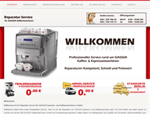 Tablet Screenshot of gaggia-service-berlin.de